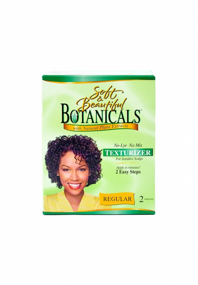 Soft & Beautiful Botanicals Texturizer for Sensitive Scalps, Regular 1 Kit