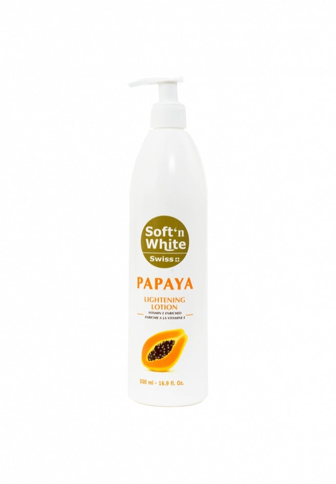 Soft n White Papaya Lightening Lotion 500ml