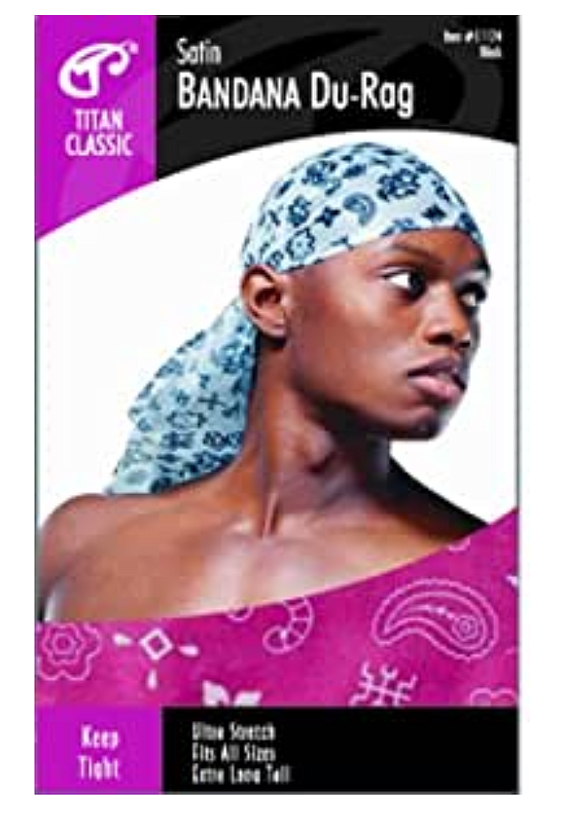 Titan Durag Satin Bandana Assorted (11123) 1pcs