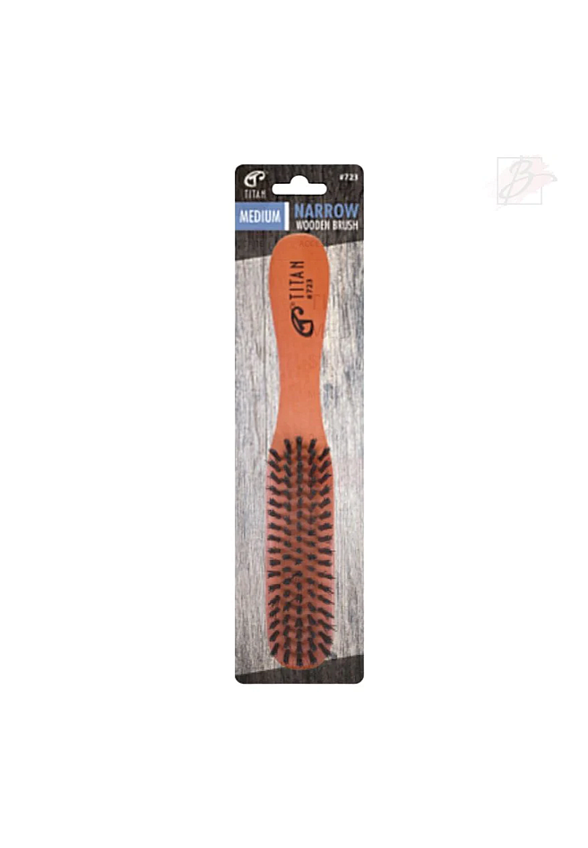 Titan Narrow Wooden Brush 1pcs